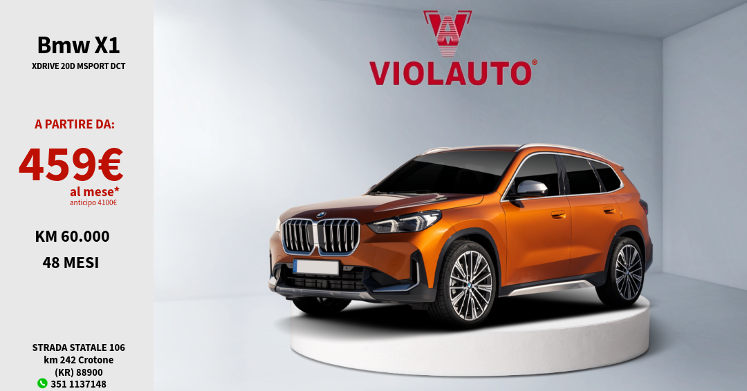 BMW X1 XDRIVE 20D MSPORT DCT