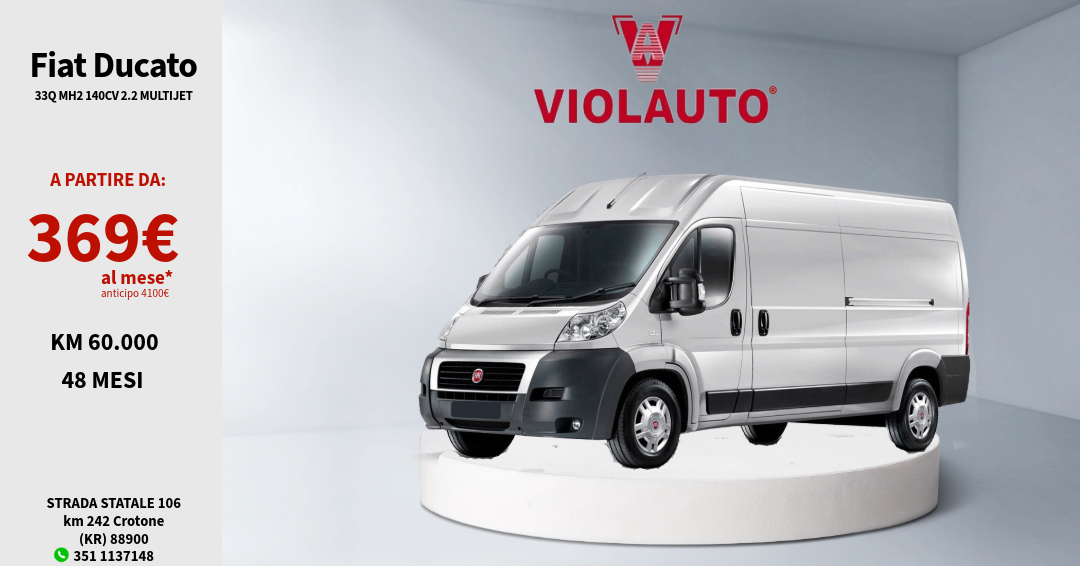 FIAT DUCATO 33Q MH2 140CV 2.2 MULTIJET